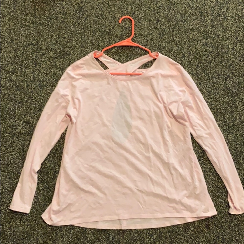 Pink Lululemon long sleeved shirt